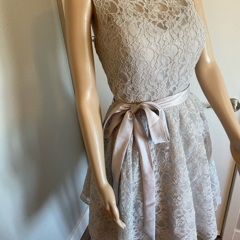 Lace Bridesmaid Dress - Boning